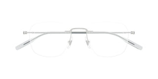 Montblanc MB0430O men Silver Round Eyeglasses