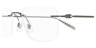 Montblanc MB0431O men Ruthenium Rectangle Eyeglasses