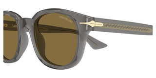 Montblanc MB0435S men Grey Round Sunglasses