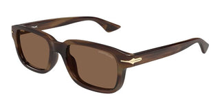 Montblanc MB0436S men Havana Rectangle Sunglasses