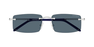 Montblanc MB0443S men Silver Squared Sunglasses