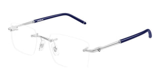 Montblanc MB0444O men Silver Squared Eyeglasses