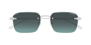 Montblanc MB0456S men Silver Squared Sunglasses