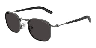 Montblanc MB0459S men Ruthenium Geometric Sunglasses