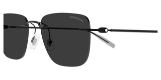 Montblanc MB0470S men Black Squared Sunglasses