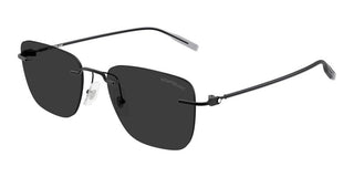 Montblanc MB0470S men Black Squared Sunglasses