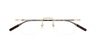 Montblanc MB0471O men Gold Round Eyeglasses