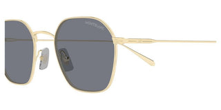 Montblanc MB0472S men Gold Geometric Sunglasses