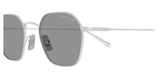 Montblanc MB0472S men Silver Geometric Sunglasses
