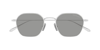 Montblanc MB0472S men Silver Geometric Sunglasses