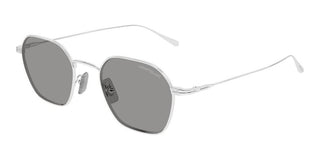 Montblanc MB0472S men Silver Geometric Sunglasses