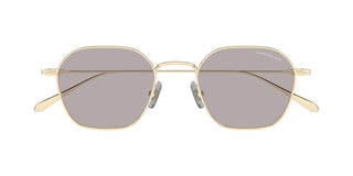 Montblanc MB0472S men Gold Geometric Sunglasses