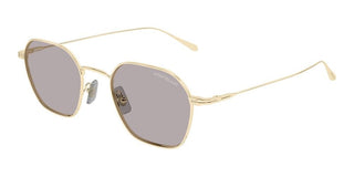 Montblanc MB0472S men Gold Geometric Sunglasses