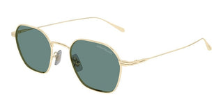 Montblanc MB0472S men Gold Geometric Sunglasses