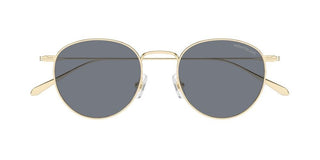 Montblanc MB0473S men Gold Round Sunglasses