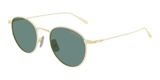 Montblanc MB0473S men Gold Round Sunglasses