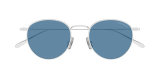 Montblanc MB0473S men Silver Round Sunglasses