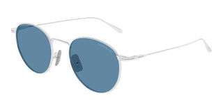 Montblanc MB0473S men Silver Round Sunglasses