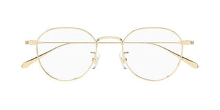 Montblanc MB0476OA men Gold Round Eyeglasses