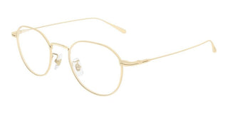 Montblanc MB0476OA men Gold Round Eyeglasses