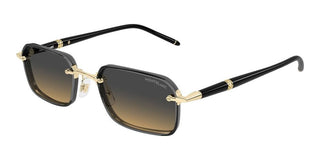 Montblanc MB0483S men Grey Rectangle Sunglasses