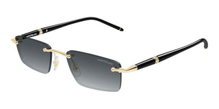 Montblanc MB0484S men Gold Squared Sunglasses
