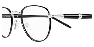 Montblanc MB0486O men Black Round Eyeglasses