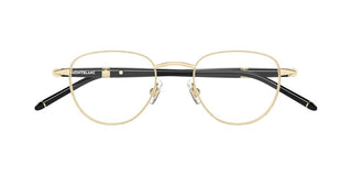 Montblanc MB0486O men Gold Round Eyeglasses