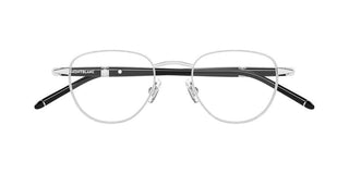 Montblanc MB0486O men Silver Round Eyeglasses