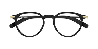 Montblanc MB0495O men Black Round Eyeglasses