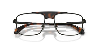 Moncler Me1011 Unisex Black Geometric Eyeglasses