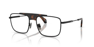 Moncler Me1011 Unisex Black Geometric Eyeglasses