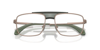 Moncler Me1011 Unisex Brown Geometric Eyeglasses