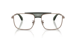 Moncler Me1011 Unisex Brown Geometric Eyeglasses