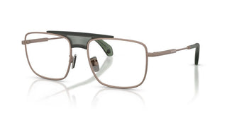 Moncler Me1011 Unisex Brown Geometric Eyeglasses