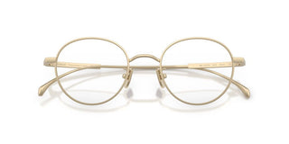 Moncler Me1013td Unisex Gold Round Eyeglasses