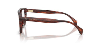 Moncler Me2018u Unisex Havana Geometric Eyeglasses