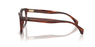 Moncler Me2019 Unisex Havana Geometric Eyeglasses