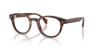 Moncler Me2020 Unisex Havana Round Eyeglasses