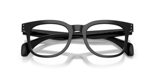 Moncler Me2023 Unisex Black Squared Eyeglasses