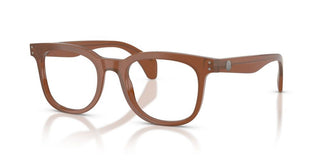 Moncler Me2023 Unisex Brown Squared Eyeglasses