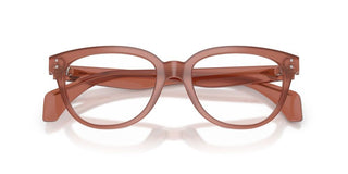 Moncler Me2024u Unisex Pink Geometric Eyeglasses