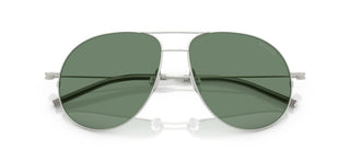 Moncler ME4002 unisex Silver Pilot Sunglasses