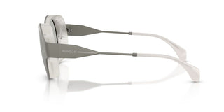 Moncler Me4005t Unisex Ruthenium Oval Sunglasses
