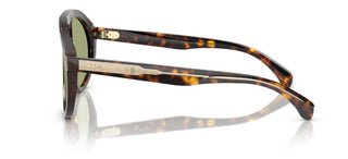 Moncler Me6001 Unisex Havana Shield Sunglasses