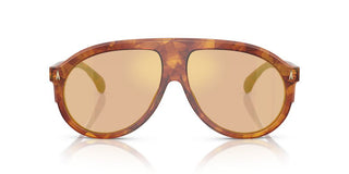 Moncler Me6001 Unisex Havana Shield Sunglasses