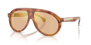 Moncler Me6001 Unisex Havana Shield Sunglasses