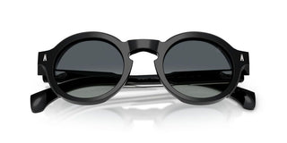Moncler Me6012 Unisex Black Round Sunglasses