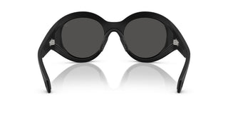 Moncler Me8005 Unisex Black Round Sunglasses