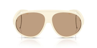 Moncler Me8007u Unisex White Shield Sunglasses